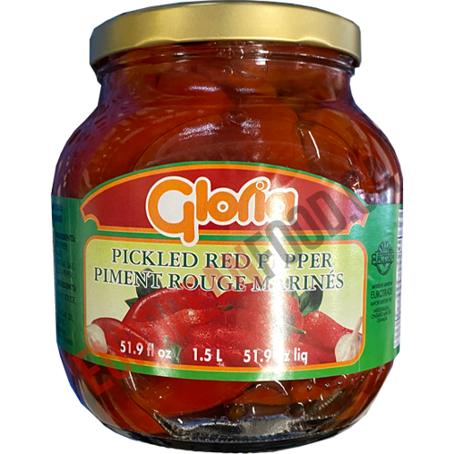 Gloria Pickled Red Peppers 1.5L