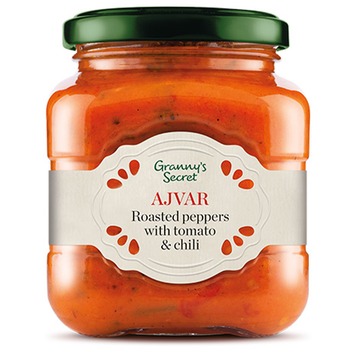 Granny's Secret Ajvar Roasted Peppers with Tomato & Chili 550g