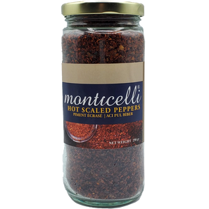Monticelli Hot Scaled Peppers 250g