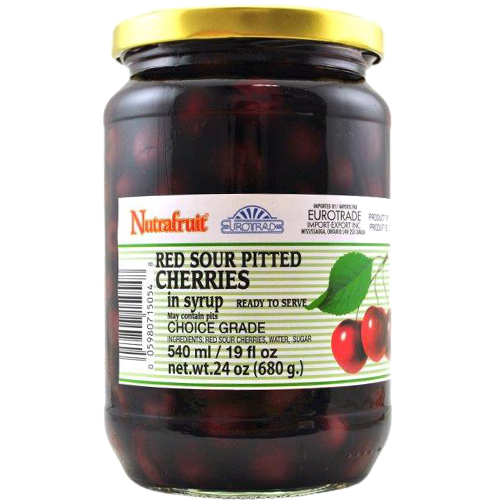 Nutrafruit Red Sour Pitted Cherries 540ml